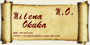 Milena Okuka vizit kartica